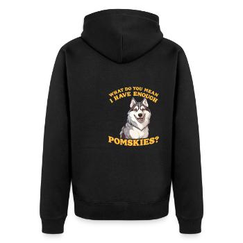 Chien disant chien chien - Veste à capuche bio Premium Unisexe - noir - Dos - Nico (187cm)