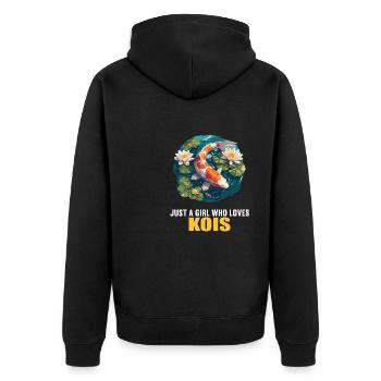 Koi Koi Carpe - Veste à capuche bio Premium Unisexe - noir - Dos - Nico (187cm)