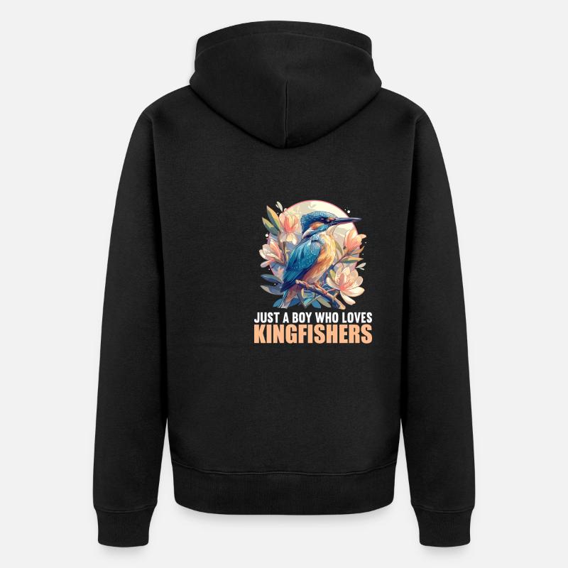 Martin-pêcheur Martin-pêcheur - Veste à capuche bio Premium Unisexe - noir