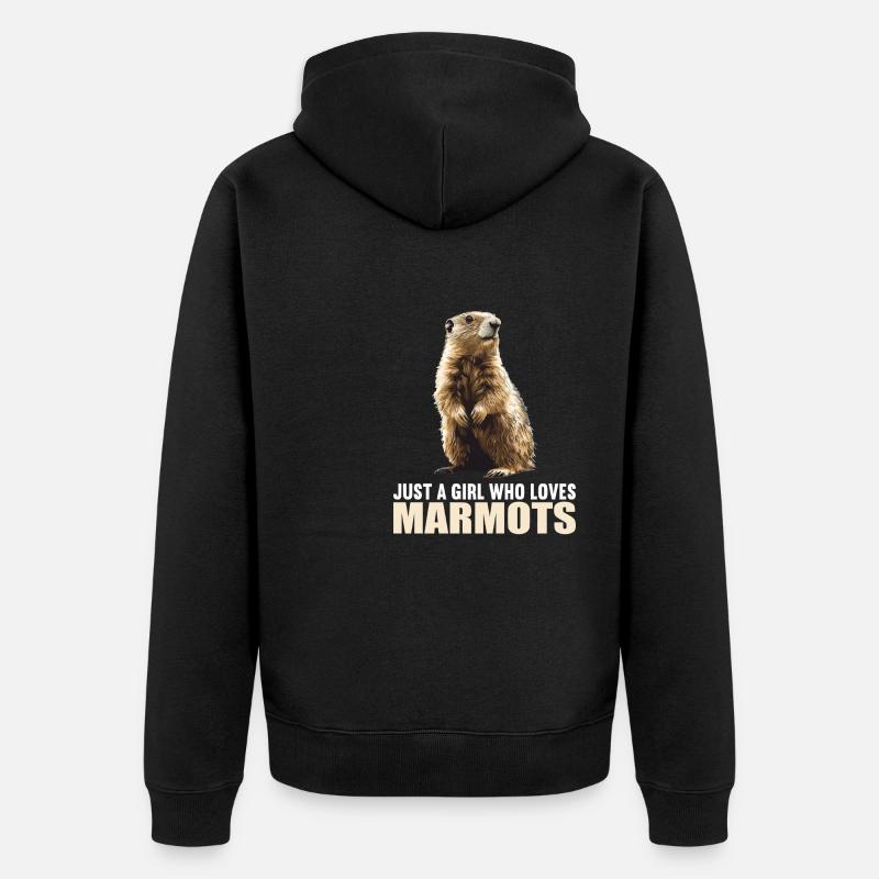 Marmottes Marmottes - Veste à capuche bio Premium Unisexe - noir
