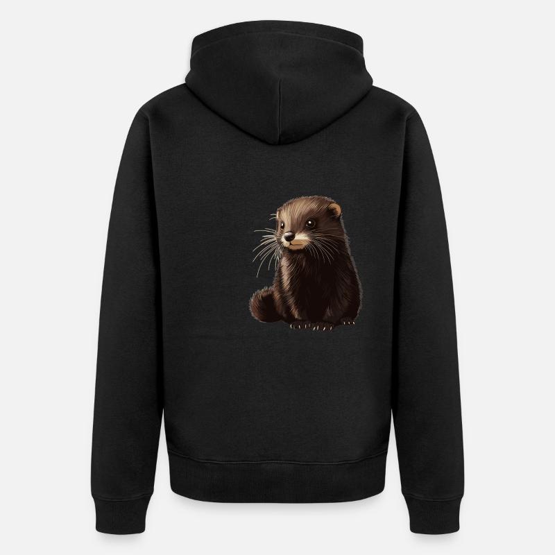 Vison Vison - Veste à capuche bio Premium Unisexe - noir
