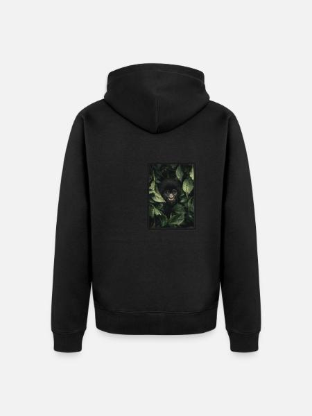 Berggorillas Berggorilla - Unisex Premium Bio Zip Hoodie - Schwarz