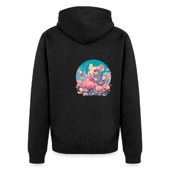 Souris Souris - Veste à capuche bio Premium Unisexe - noir - Dos - Nico (187cm)