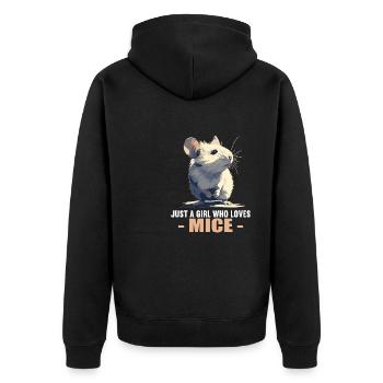 Souris Souris - Veste à capuche bio Premium Unisexe - noir - Dos - Nico (187cm)