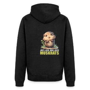 Rat musqué - Veste à capuche bio Premium Unisexe - noir - Dos - Nico (187cm)