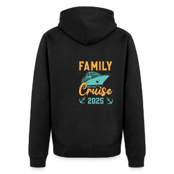 Family Cruise 2025 Family Matching Cruise Vacation - Unisex Premium Bio Zip Hoodie - Schwarz - Hinten - Nico (187cm)