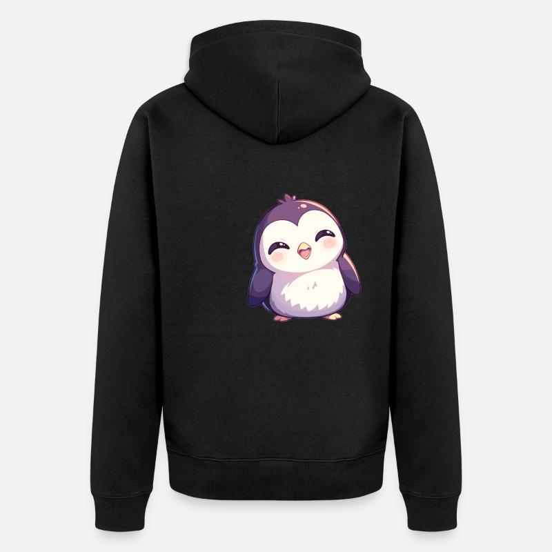 Pingouins Pingouin - Veste à capuche bio Premium Unisexe - noir