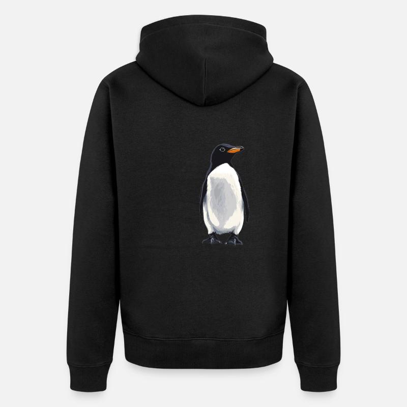 Pingouins Pingouin - Veste à capuche bio Premium Unisexe - noir