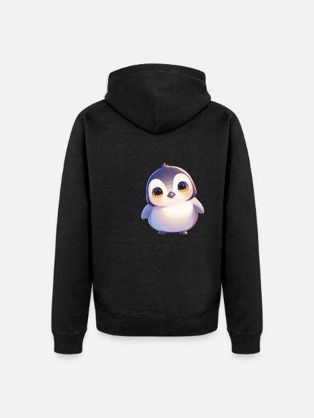 Penguins Penguin - Unisex Premium Organic Zip Hoodie - black