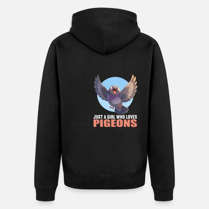 Pigeons Pigeon - Veste à capuche bio Premium Unisexe - noir