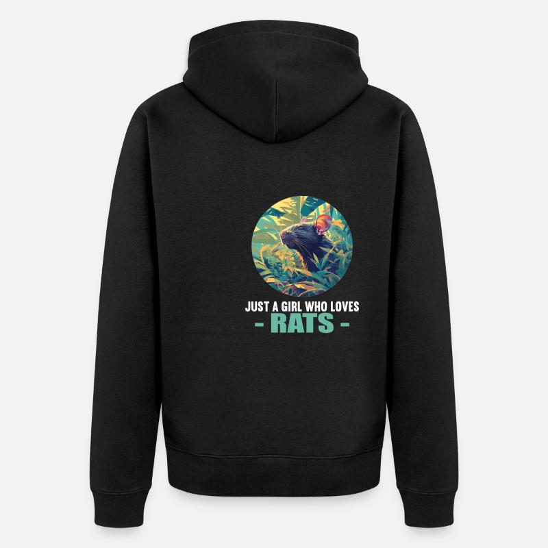 Rat Rat - Veste à capuche bio Premium Unisexe - noir