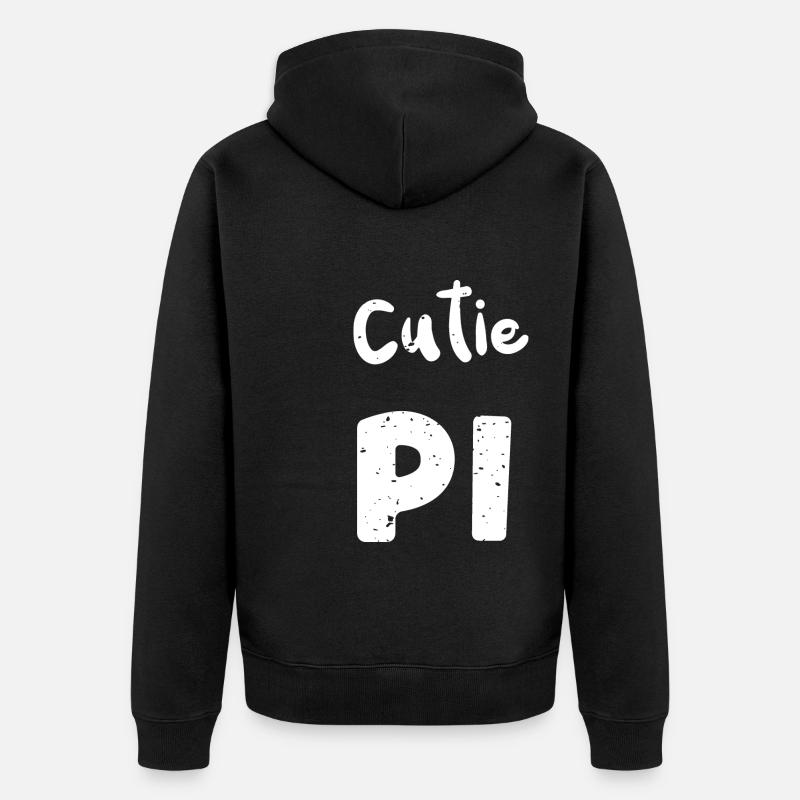 Cutie Pi - Mathématiques - Veste à capuche bio Premium Unisexe - noir