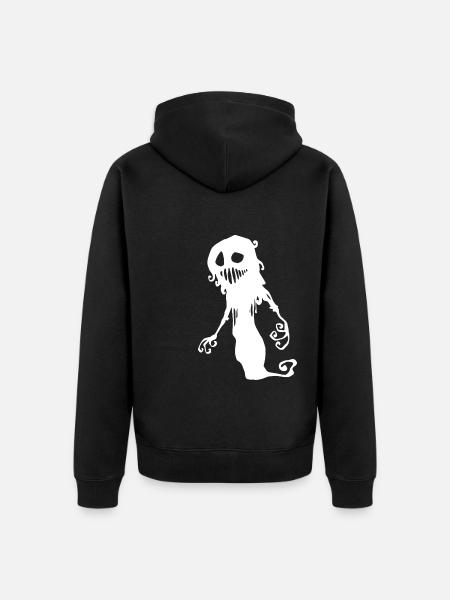 Creature of the Shadows - Halloween - Unisex Premium Organic Zip Hoodie - black