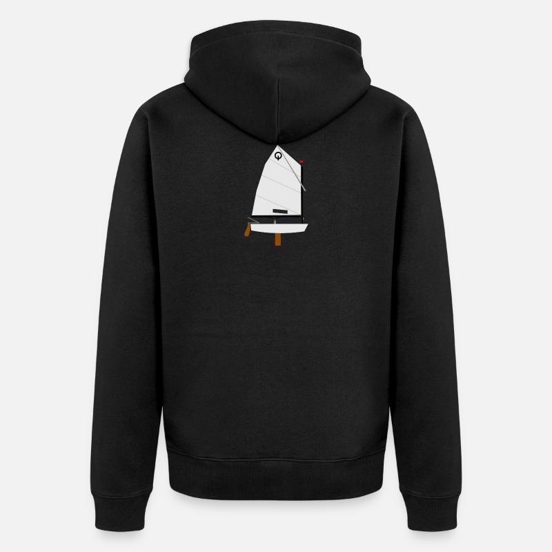 Optimist Riss - Veste à capuche bio Premium Unisexe - noir