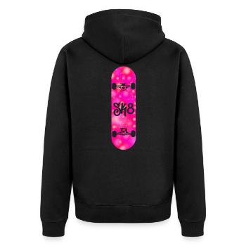 skate skate - Veste à capuche bio Premium Unisexe - noir - Dos - Nico (187cm)