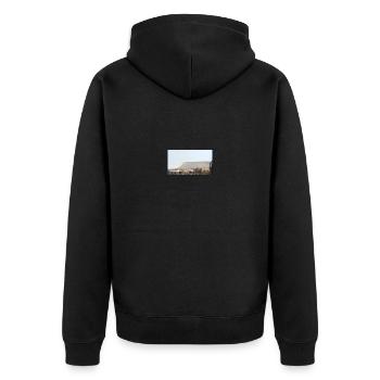 Benbuldsligotn221 - Unisex Premium Organic Zip Hoodie - black - Back - Nico (187cm)