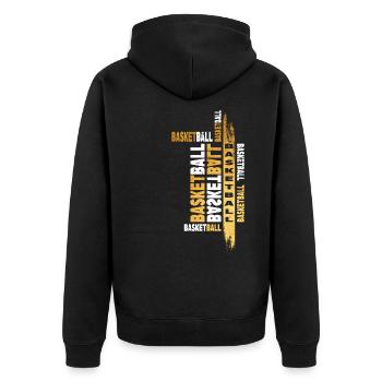 Basketball Gold Basketball Sports Player Team - Veste à capuche bio Premium Unisexe - noir - Dos - Nico (187cm)