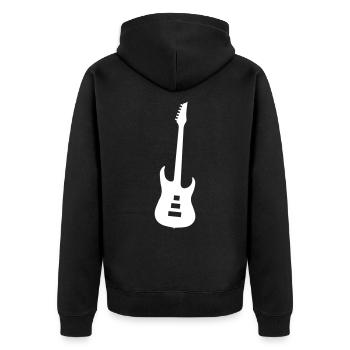 Symbole de guitare - Veste à capuche bio Premium Unisexe - noir - Dos - Nico (187cm)