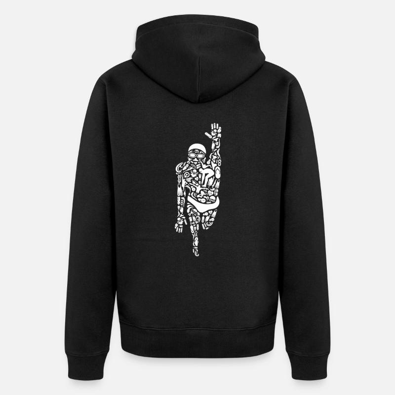 Nageurs Natation Garçons Natation Hommes - Veste à capuche bio Premium Unisexe - noir