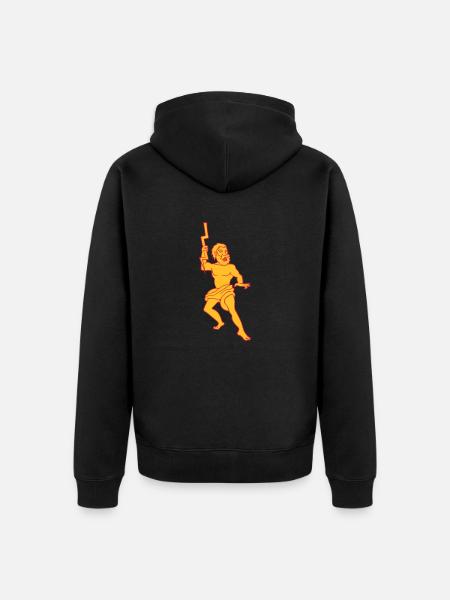 Zeus Jupiter mytologiske gud af græsk Olympus - Premium økologisk unisex-hættejakke - sort