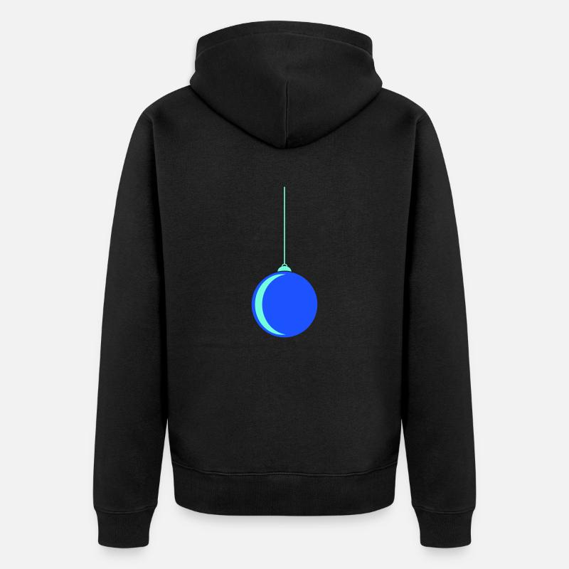 Boule de Noël 1 - Veste à capuche bio Premium Unisexe - noir