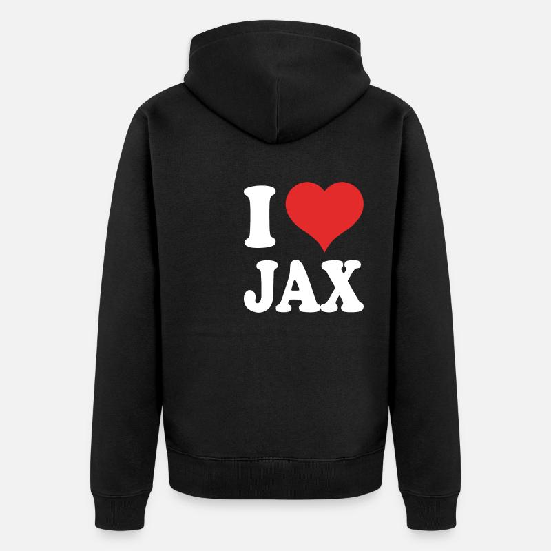 Jacksonville, Floride - Veste à capuche bio Premium Unisexe - noir
