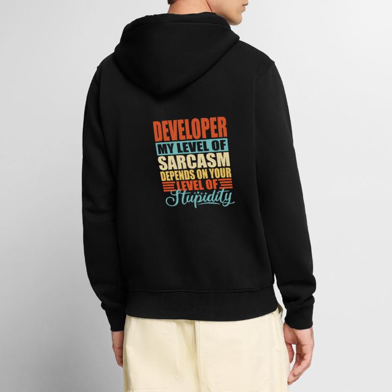 Developer Software Developer Computer Scientist Coder Unisex Premium Organic Zip Hoodie
