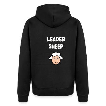 Leadersheep - Veste à capuche bio Premium Unisexe - noir - Dos - Nico (187cm)