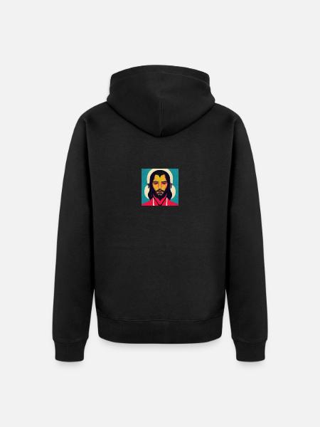 Musik - Jesus - Unisex Premium Bio Zip Hoodie - Schwarz