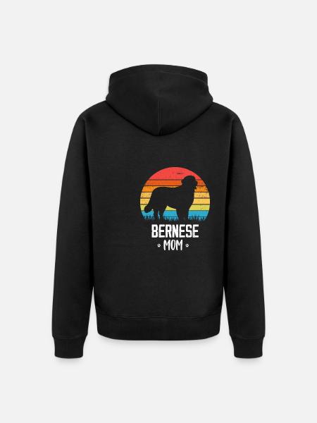 Berner Sennenhund - Unisex Premium Bio Zip Hoodie - Schwarz