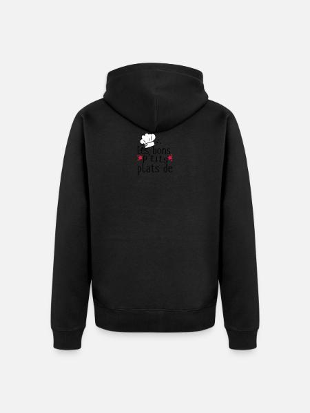 les bons petits plats - Veste à capuche bio Premium Unisexe - noir