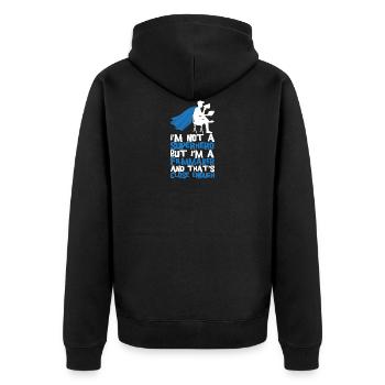 Cinéaste réalisateur producteur de film caméraman - Veste à capuche bio Premium Unisexe - noir - Dos - Nico (187cm)