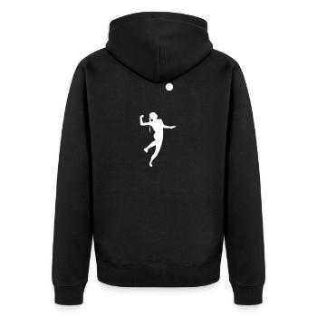 Fistball Fistball Players Fistball Players - Unisex Premium Organic Zip Hoodie - black - Back - Nico (187cm)