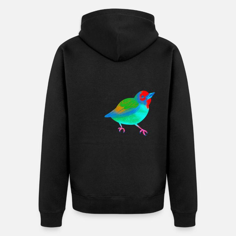 Oiseau - Veste à capuche bio Premium Unisexe - noir