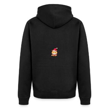 Chapeau de Noël Chat Idée Cadeau A.I. Art Doux - Veste à capuche bio Premium Unisexe - noir - Dos - Nico (187cm)