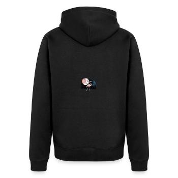 Flamingo Univers Galaxy Moon Geschenkide - Veste à capuche bio Premium Unisexe - noir - Dos - Nico (187cm)