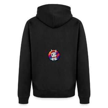 Lapin Noël Noël - Veste à capuche bio Premium Unisexe - noir - Dos - Nico (187cm)