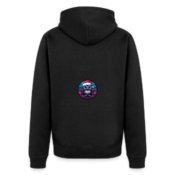 Hibou Noël Noël - Veste à capuche bio Premium Unisexe - noir - Dos - Nico (187cm)