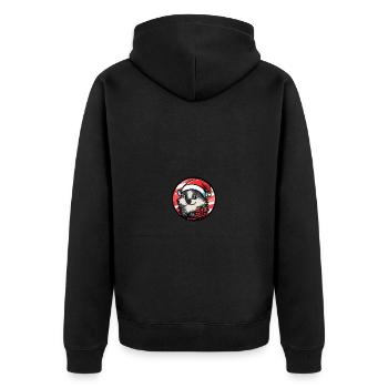 Hérisson Noël Noël - Veste à capuche bio Premium Unisexe - noir - Dos - Nico (187cm)