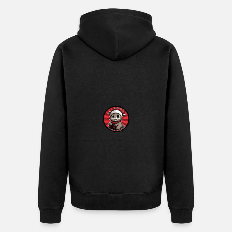 Souris Noël Noël - Veste à capuche bio Premium Unisexe - noir
