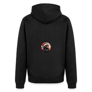 Raven Crow Noël - Veste à capuche bio Premium Unisexe - noir - Dos - Nico (187cm)