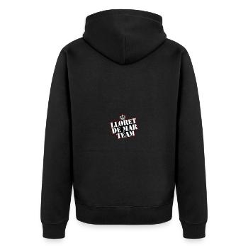Lloret de Mar Team Holidays - Unisex Premium Organic Zip Hoodie - black - Back - Nico (187cm)