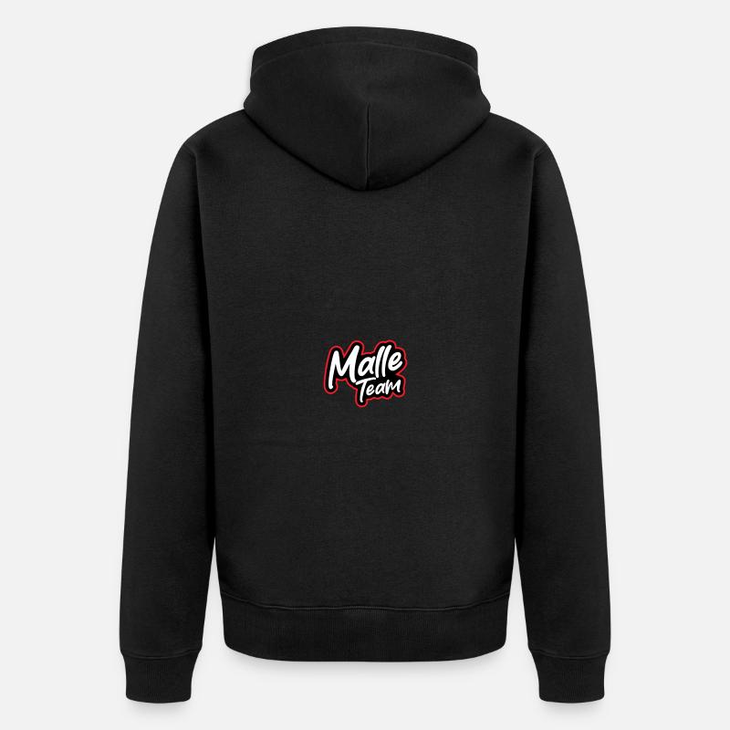 L’équipe Malle - Veste à capuche bio Premium Unisexe - noir