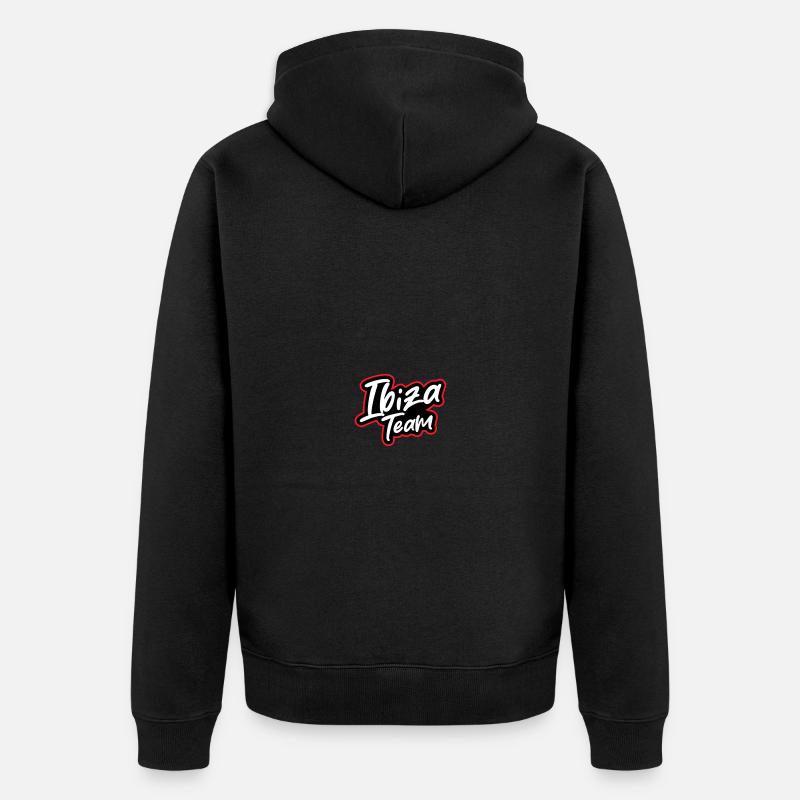 Équipe d’Ibiza - Veste à capuche bio Premium Unisexe - noir