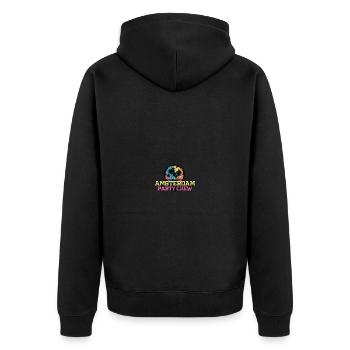 L’équipe de l’équipe de fête d’Amsterdam - Veste à capuche bio Premium Unisexe - noir - Dos - Nico (187cm)