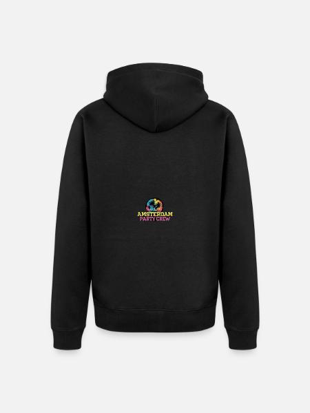 Amsterdam Party Crew Team - Unisex Premium Organic Zip Hoodie - black