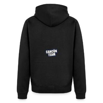 Vacances de voyage de l’équipe Cancun - Veste à capuche bio Premium Unisexe - noir - Dos - Nico (187cm)