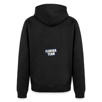 Vacances de voyage de l’équipe de Floride - Veste à capuche bio Premium Unisexe - noir - Dos - Nico (187cm)