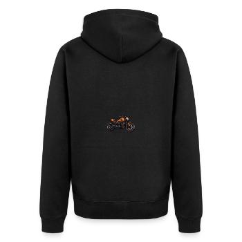 Motard - Veste à capuche bio Premium Unisexe - noir - Dos - Nico (187cm)