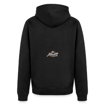 Mexico Team - Unisex Premium Organic Zip Hoodie - black - Back - Nico (187cm)